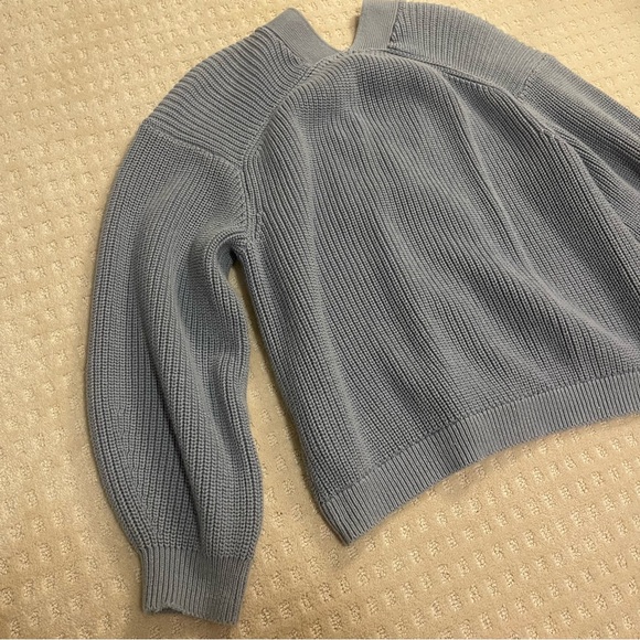 H&M Women's Light Blue Oversized Cardigan Sweater - Picture 12 of 15